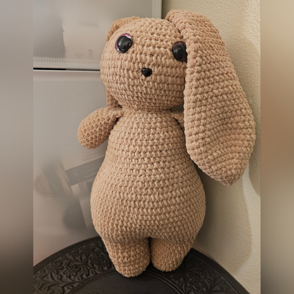 Handmade Medium/large Crochet Bunny Plush - Picture 9 of 9